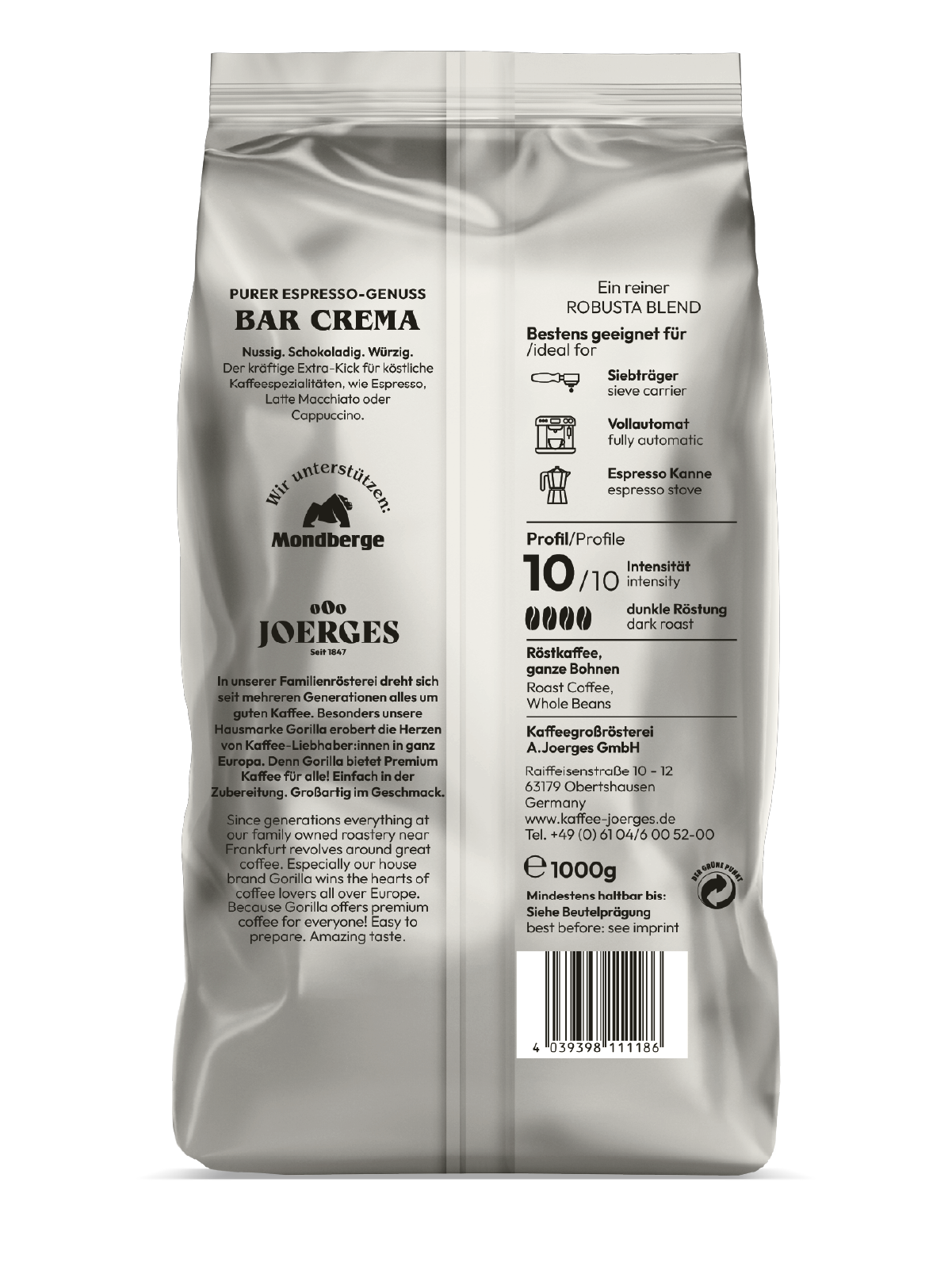 Espresso Bar Crema (silber)