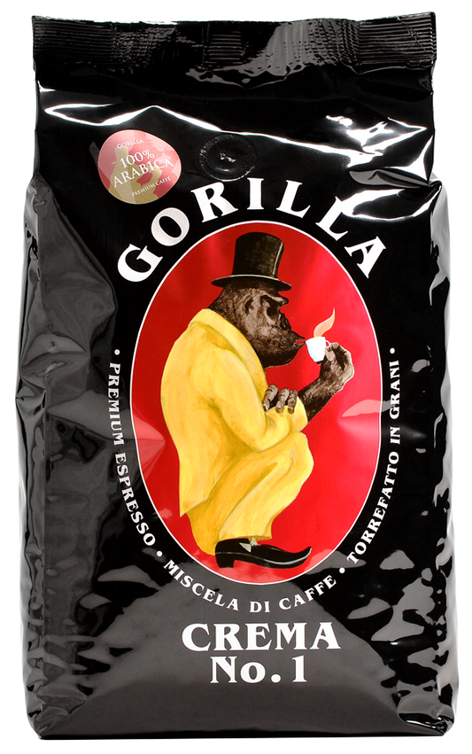 12 Beutel je 1 Kilo Espresso Gorilla Crema No.1 (schwarz) *frisch geliefert*