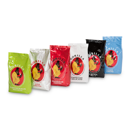 Gorilla Kaffeebohnen 6 Kilo Mischkarton mit 6 Sorten *frisch geliefert*